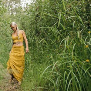 UnaPluma Organic Cotton Convertible Maxi Skirt